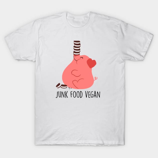 Junk Food Vegan T-Shirt by cutevegan